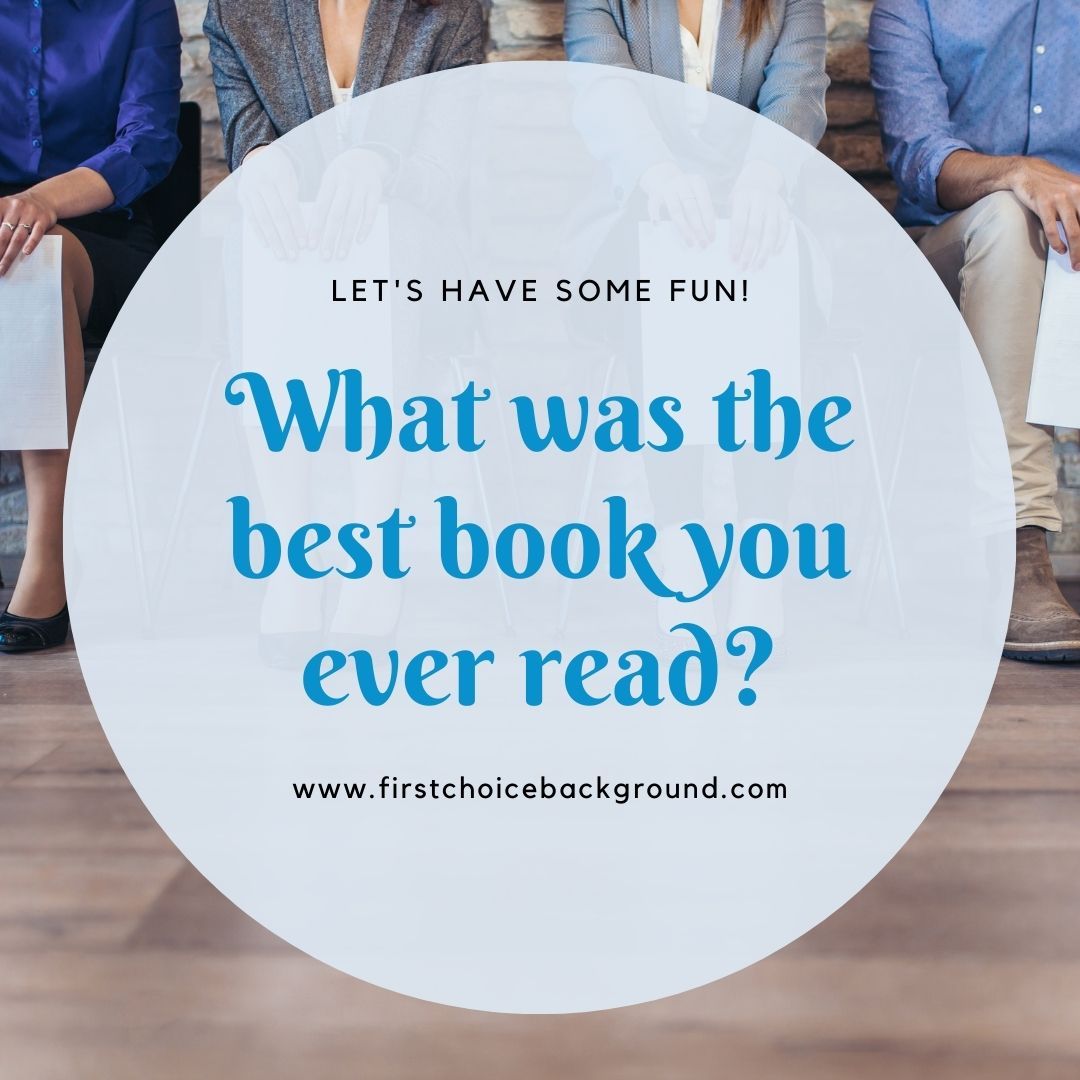 FirstChoiceBGS's tweet photo. Let's have some fun today. What was the best book 📘 you ever read? #thursdayvibes #BooksToNourish #backgroundchecks #backgroundscreening #drugtesting https://t.co/k2PKcoz2Rt