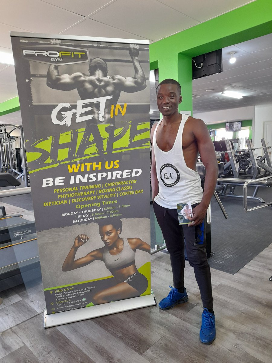Fit24Coach's tweet photo. Build a perfect body shape with me @profit_gym1. Respect your body, Fuel your body, challenge your body, move your body, and most of all; respect your body!
Personal Trainer Clement......hit me on WhatsApp: 0760139936 for quotes or email:selopsec@gmail.com https://t.co/VZoBKK3LYq