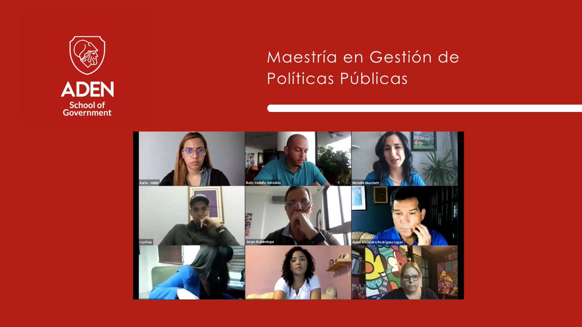 ADENGovernment's tweet photo. Esta semana tenemos la clase "Desarrollo Humano", a cargo de la profesora Michelle Muschett. Alumnos de la II Cohorte de la Maestría en Gestión de Políticas Públicas, compartieron experiencias y conocimientos que enriquecen el proceso de aprendizaje. #AdenGovernment https://t.co/Narb2VeLFc