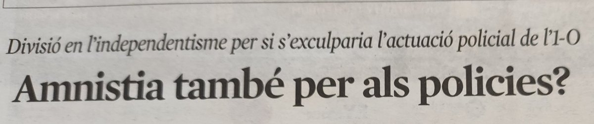 pau_ramon's tweet photo. Amnistia també per als policies? 🤔🧐 https://t.co/Ef28CnGMbI