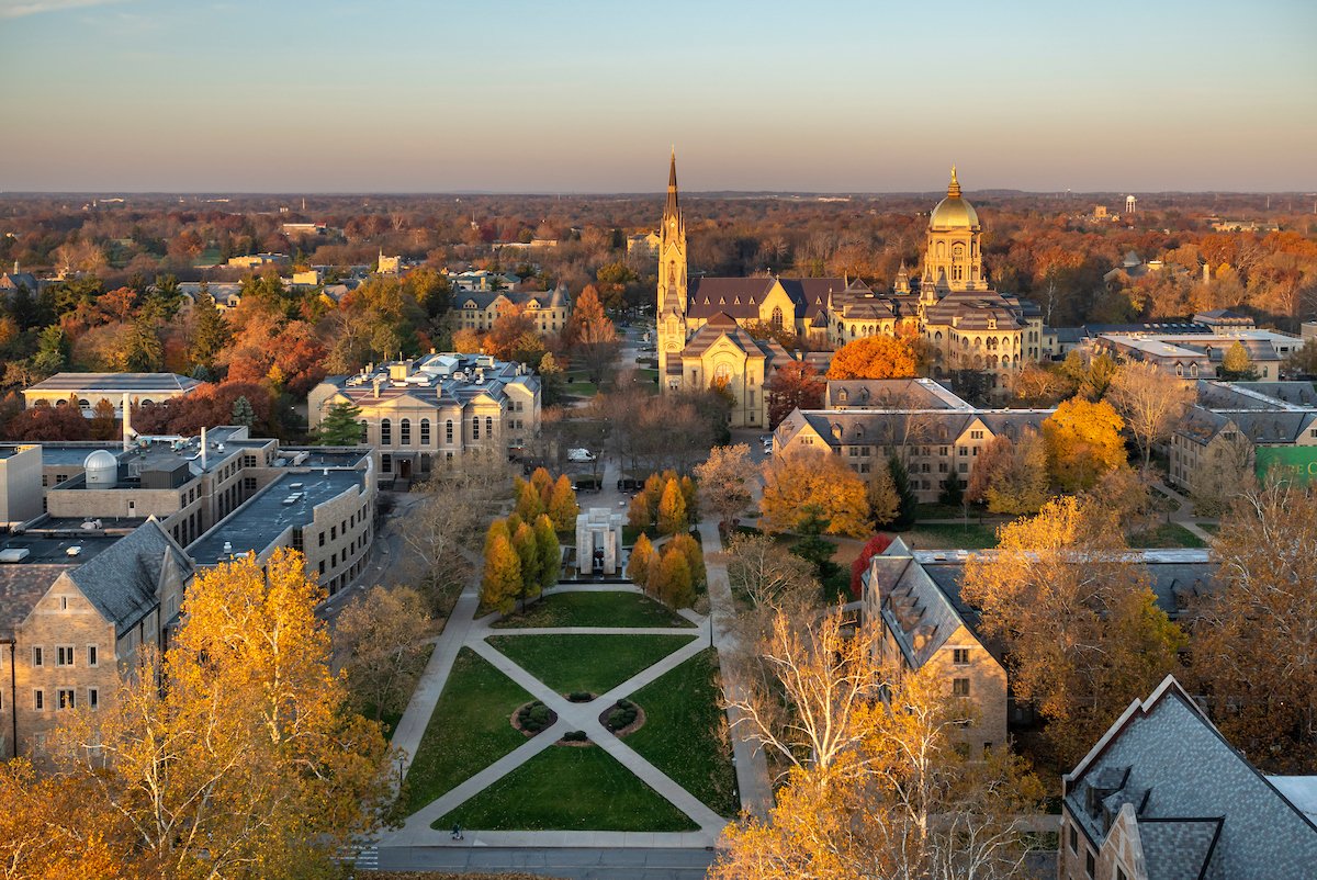 NotreDame's tweet photo. Sending warm Thanksgiving greetings to all of the Notre Dame family!

Give thanks and enjoy the day! https://t.co/cv8OT1bufI