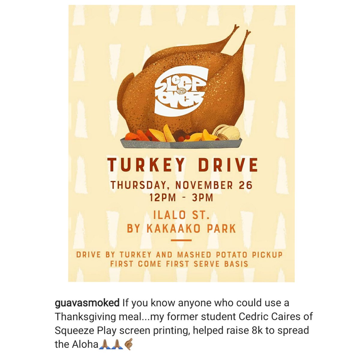 KakaakoUS's tweet photo. Per Guava Smoked Hawaii - Happy Thanksgiving 🙏 #Thanksgiving2020 #KakaakoMakai #Kakaako #Hawaii  #Thankful #Grateful #GuavaSmoked https://t.co/6e7v6DDThj