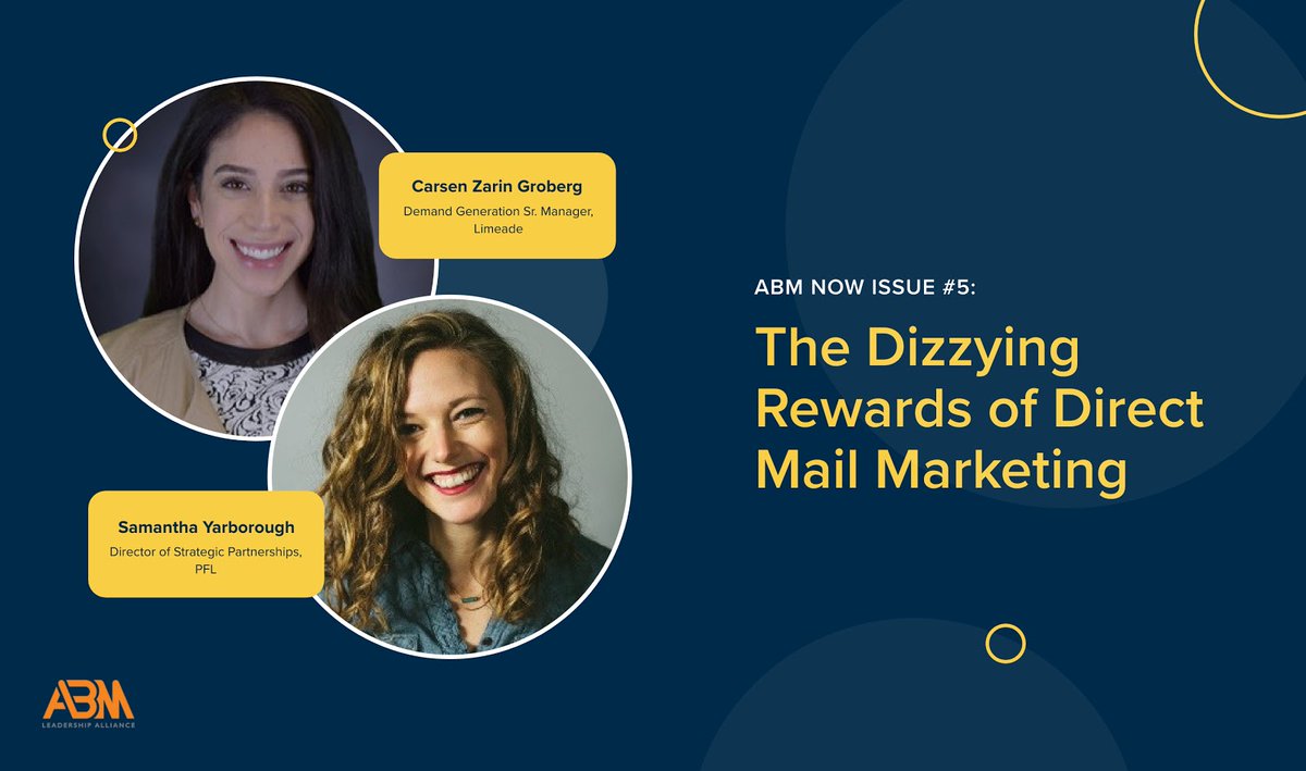 ABM tip: “If you’re running a webinar, send registrants popcorn to increase their odds of showing up,” says <a href="/Sam_Yarborough/">Samantha Yarborough</a> of <a href="/PFLcom/">PFL</a>. Get tactile with tactical: abmleadershipalliance.com/blog/abm-now-i…

#ABMnow #ABMLA #ABM #B2Bmarketing