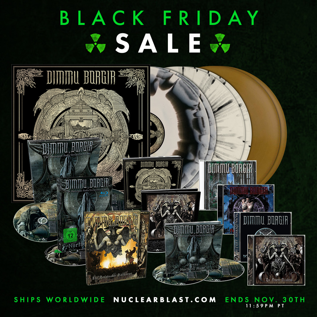 The @NuclearBlast U.S. store has select #DimmuBorgir releases on special through November 30th. Ships worldwide at nuclearblast.com/blackfriday