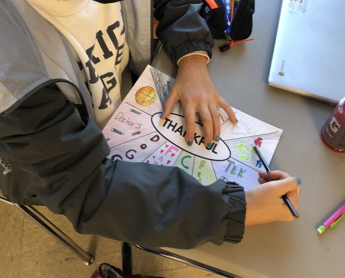 Just a few of my 6th graders thankful graphic organizers. So very thankful for these students!