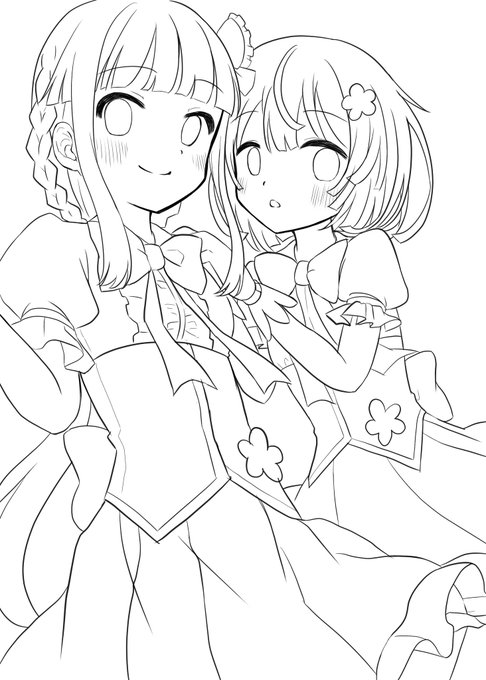 寝ないで頑張った線画…!
ではお休み_( _*`ω、)_ 