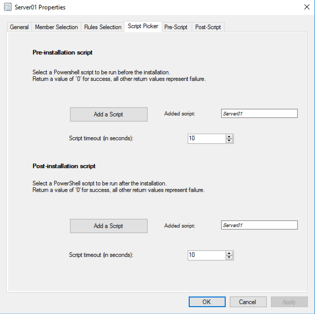 ccmexec's tweet image. Script Picker for Orchestration groups, use/reuse your approved scripts, great addition! #MECM 2011 Technical Preview #ConfigMgr
