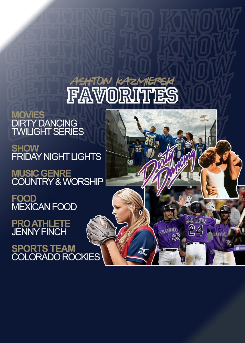 EOUAthletics's tweet image. #GETTINGTOKNOW @SoftballEOU pitcher @ashton_kaz 🥎🥎🥎 #MountUp