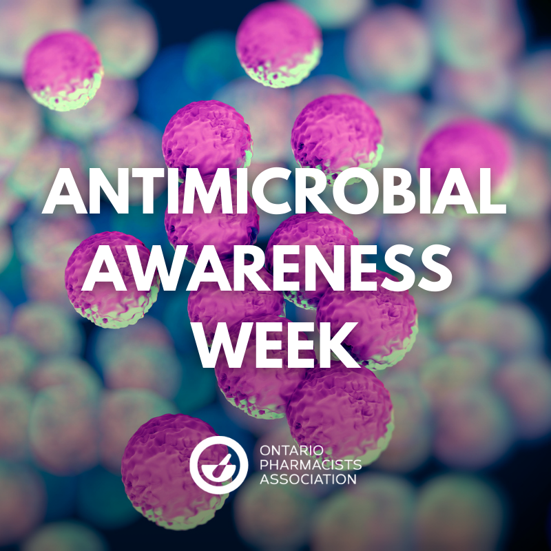Pharmacy professionals play an important role advising patients about antibiotics they may be taking, and how to reduce and prevent antimicrobial resistance. 

Access OPA's tools and forms for pharmacy professionals here: ow.ly/rVqR50CtRYZ

#AntimicrobialAwarenessWeek