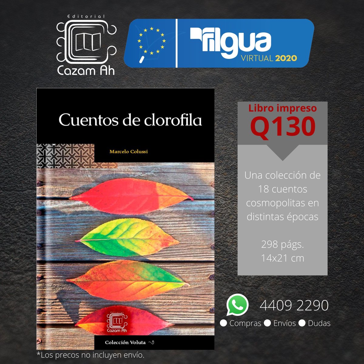 cazamah's tweet photo. ¡Ya estamos en #FilguaVirtual2020 con envíos a todo el país a solo Q30!
https://t.co/YqOz8igGdB
#Filgua #Filgua2020 #FilguaVirtual https://t.co/NwsUwRqvRM