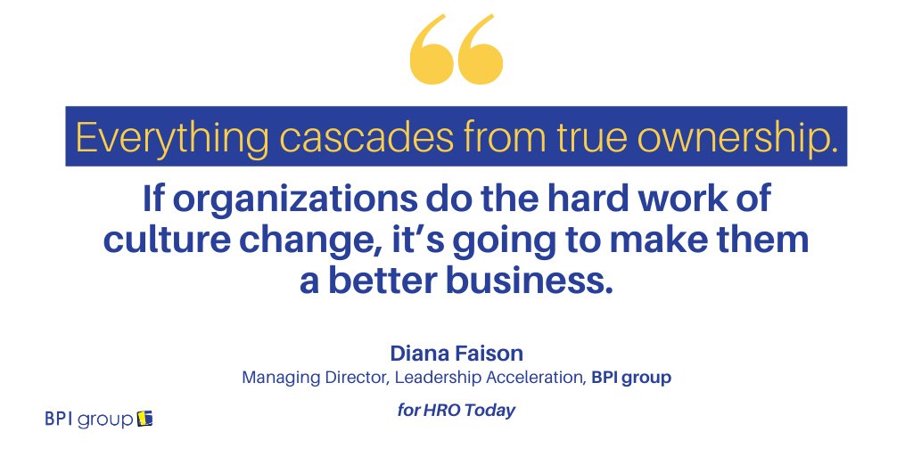 BPIgroup's tweet image. “Organizations need sponsorship at the top for real culture change.” Check out the latest @HROToday article with BPI group’s own @dianawfaison for insights on building diverse pipelines: ow.ly/ZvuC50CtU7T