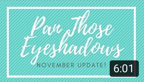 _kellienicole86's tweet photo. My latest Pan Those Eyeshadows update is now live ✨
https://t.co/1syIcoxOBq
#panthoseshadows #projectpan #teamprojectpan2020 #newvideo #beauty #beautyyoutuber #smallyoutuber #youtube #youtuber https://t.co/NokitrjqiG