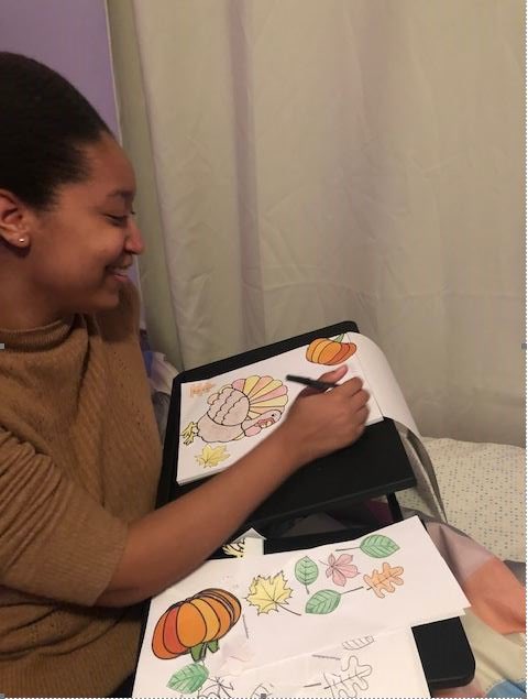 ActionForUnity's tweet photo. Sharing the love! FIVE leadership students made Thanksgiving cards for senior living residents. #LeadWithLove #PrideIn5 #FIVEinLexRich5 @LexRich5Schools https://t.co/wmXe7yEI56