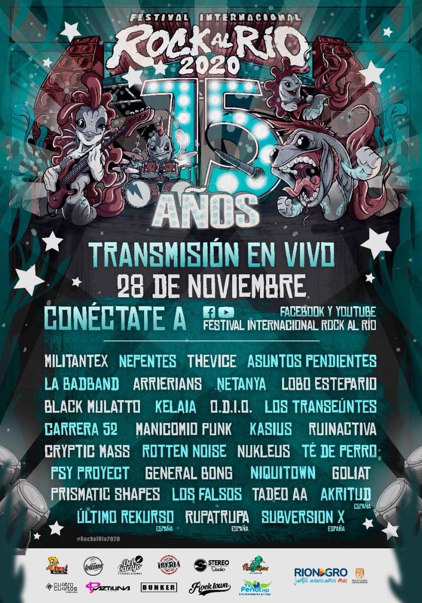 Este sábado 28 seremos parte de la historia de <a href="/rockalriofest/">Festival Rock al Río</a>, porque estaremos presentado un live set en su XV aniversario. Nos vemos por sus redes sociales