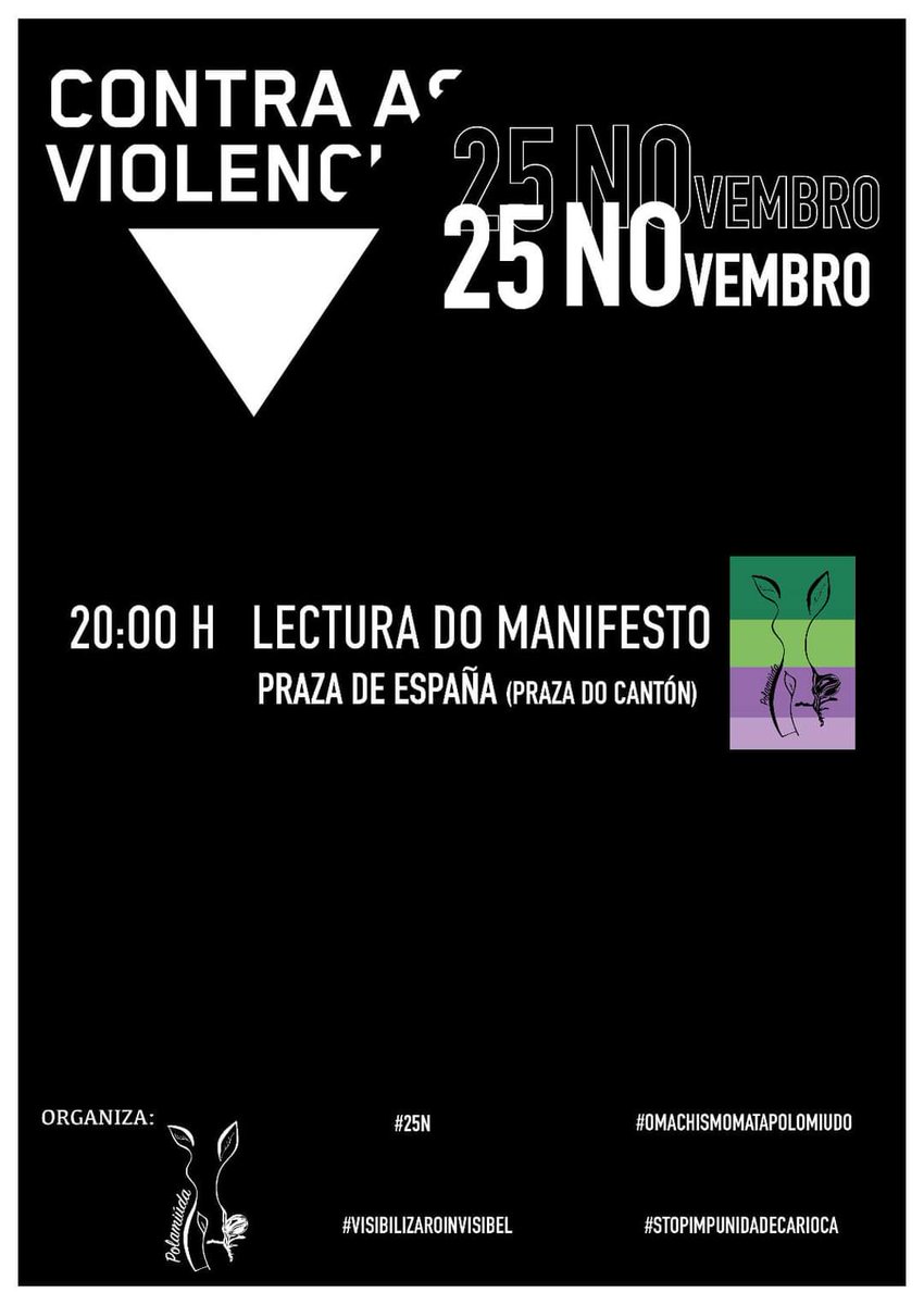 avyebra's tweet photo. #25N #25Nov #omachismomatapolomiudo #Feminism #chantada https://t.co/bBRp3nnE1D
