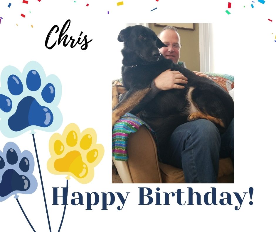There's more to celebrate today! Wishes for a Very Happy Birthday also going out to Recipient Chris! Hoping you & Super #ServiceDog, Loc have an amazing day💙🎂🐾
#Love #GSD #ServiceDogs https://t.co/XLXZXOduK5