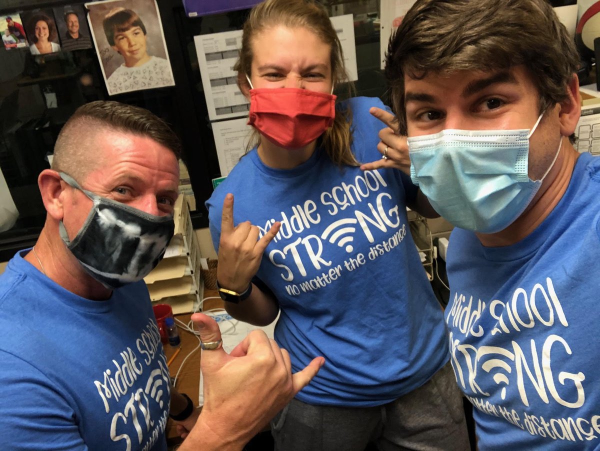 CMSLakeville's tweet photo. "Middle School STRONG, no matter the distance."

We're so proud of our staff, students, and families for making the last two days of distance learning such a success! We hope everyone enjoys the long weekend, and we'll (digitally) see everyone again Monday morning. 🖥📱💻 https://t.co/QKQgABBwBv