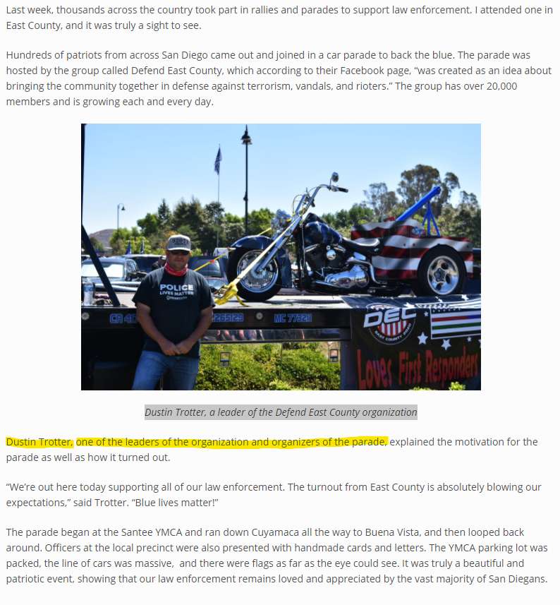 an_plf's tweet photo. Dustin Trotter, a member of the militia group DEC, a racist, and a man found to have laundered money for his campaign 4 years ago, has won his election for Santee City Council by a margin of 5 votes. Disgusting.

https://t.co/KWqwWks77B
https://t.co/CwgOAkjEgd https://t.co/u3oz3CoGhE