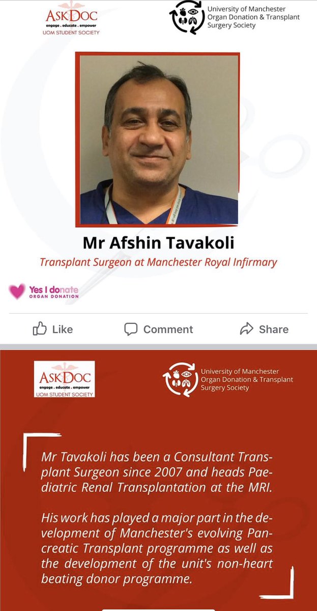 askmydocuk's tweet photo. Join this important discussion tomorrow on #OrganDonation
Excellent speakers including @afshin6666 
Organised by @askdoc1 student society.
All welcome! 

https://t.co/VY7KOITVPI https://t.co/C3Eqq0zacT