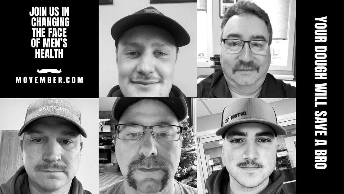 Look at these staches!!
It is week 3 of our Movember challenge and the men at Synergy Ag have been working hard on their moustaches. To donate you can click on the link: ca.movember.com/mospace/143527… or for every bag of canola seed bought in November we will donate $2/bag to this cause