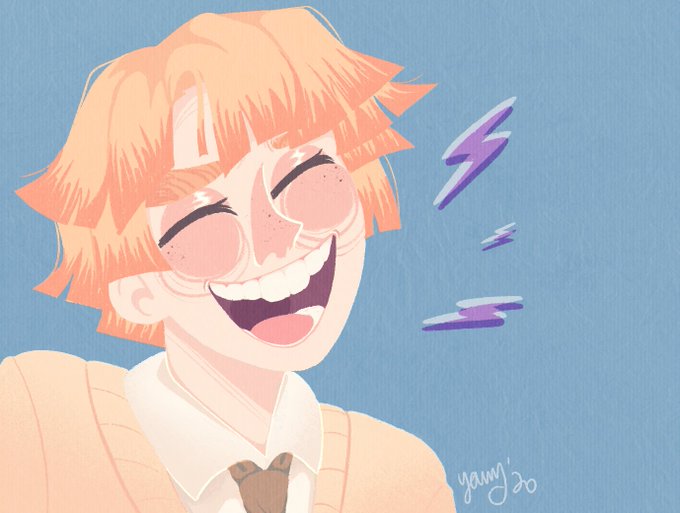 ☆さんがTwitterに投稿した我妻善逸(鬼滅の刃)のイラスト。