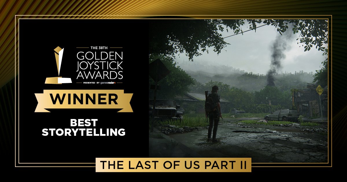 Zuby_Tech's tweet photo. @Naughty_Dog , #TheLastOfUsPart2 & #PlayStation wins the most awards at #GoldenJoysticks @GamesRadar :
#StudioOfTheYear
#BestAudio
#BestVisualDesign
#BestStorytelling
#PlayStationGameOfTheYear
#UltimateGameOfTheYear
Congrats! https://t.co/1K8Vp41xiO
