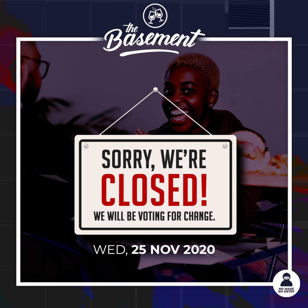 the_basement_na's tweet photo. We hope you will be exercising your rights tomorrow. We can’t wait to see you all at Karaoke with @YazizaCEO on Thursday 🥳 https://t.co/OtvqUHYHOU