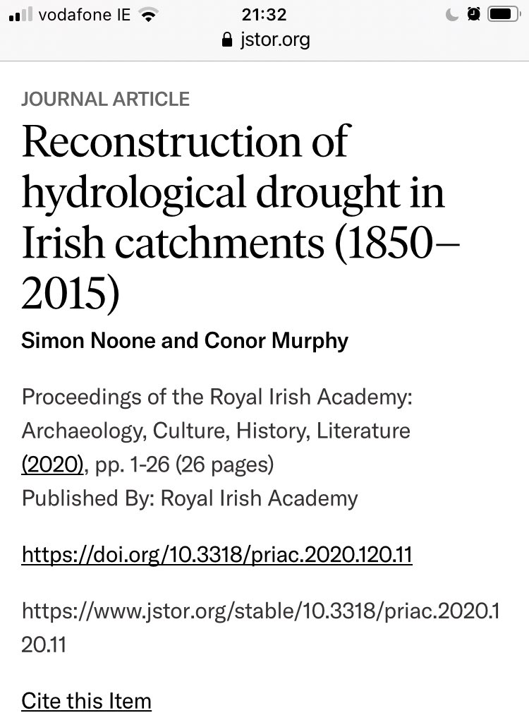 simon_noone's tweet photo. Another new paper published on Reconstruction of historical drought in Irish catchments 1850-2015 with my colleague  @cmurphy2904 in @ICARUS_Maynooth @Maynoothgeog https://t.co/7DwLT5sWBu https://t.co/NX71sHQICr