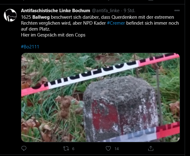 coronainfotour's tweet photo. @querdenkenwatch In Heilbronn: #hn2211 zwischen #Ballweg, H-Gruß und Reden mit #Dauerhetze auch ein #NPD-ler als Ordner dabei.
Ein Tag zuvor in Bochum #bo211 (ebenso Demo mit #Ballweg) ein anderer NPD-ler
In R. Ludwigs "Fusion-Splitterparteien-Rede" sind wohl #NPD, #IIIWeg, #DieRechte gemeint? https://t.co/H3bIyFtDWo