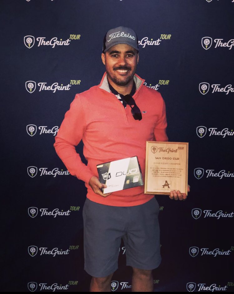 GolfTECSanDiego's tweet image. His 8th win in just over 2 years with Coach Al Owens... Ricardo Fonseca won The San Diego Cup... on the new Grint Tour. Shot 79 to win the Eagle Flight - YOWSA! Great work!!