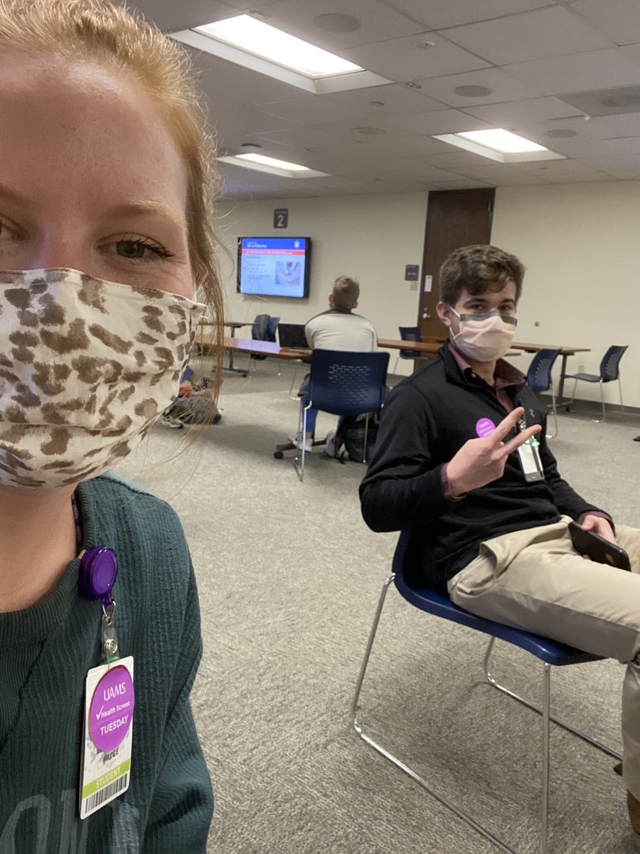 UAMSEMIG's tweet photo. Proud of our EMIG officers @jacebradshaw14 and @paigeplum_EM for teaching a Stop The Bleed course today! They showed junior medical students how to apply tourniquets and pack wounds in order to stop life-threatening bleeding before EMS arrives. #EMRAGood https://t.co/y7HwQbZCki