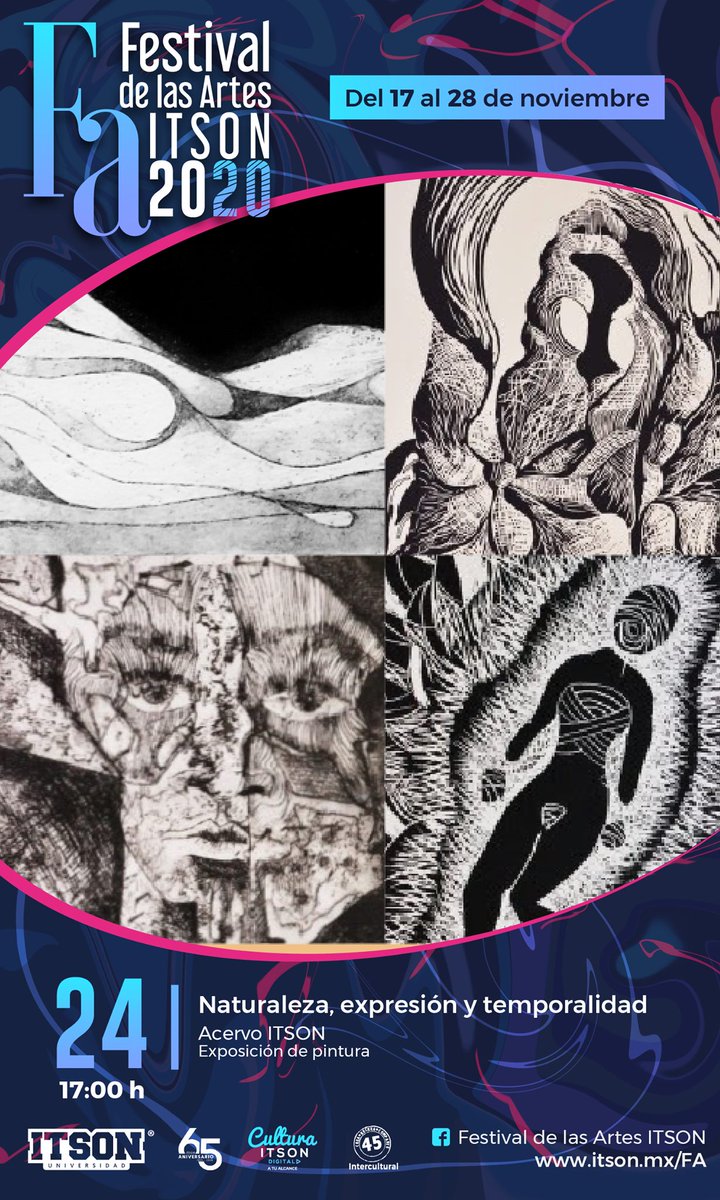 ⚠️Hoy martes 24 de noviembre a las 5pm⚠️ 
Tendremos la inauguración de la exposición en línea por el Facebook Festival de las Artes ITSON y por YouTube de "Cultura ITSON dando clic en youtube.com/CulturaITSON