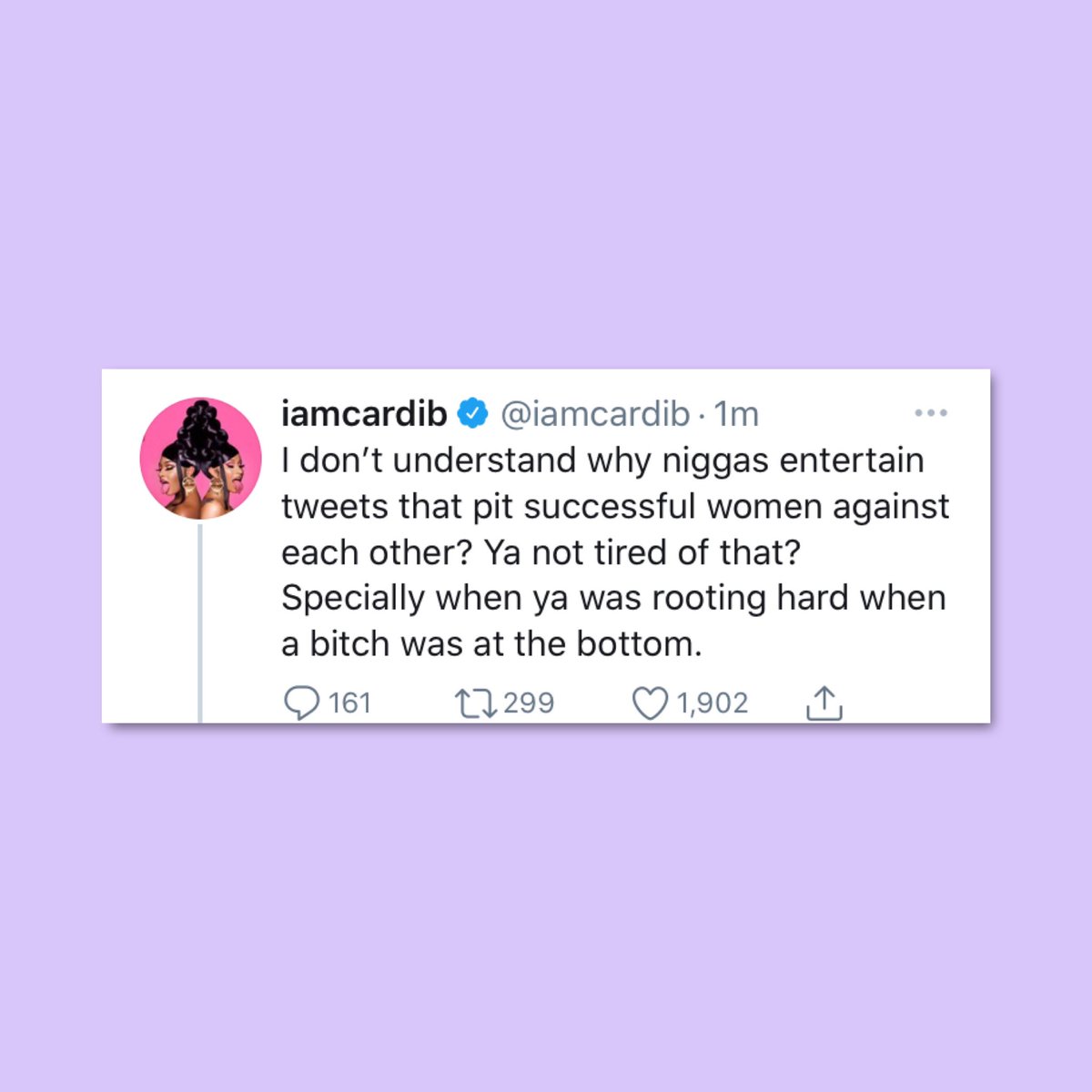 Cardi B responds to Wiz Khalifa replying to a tweet shading her 