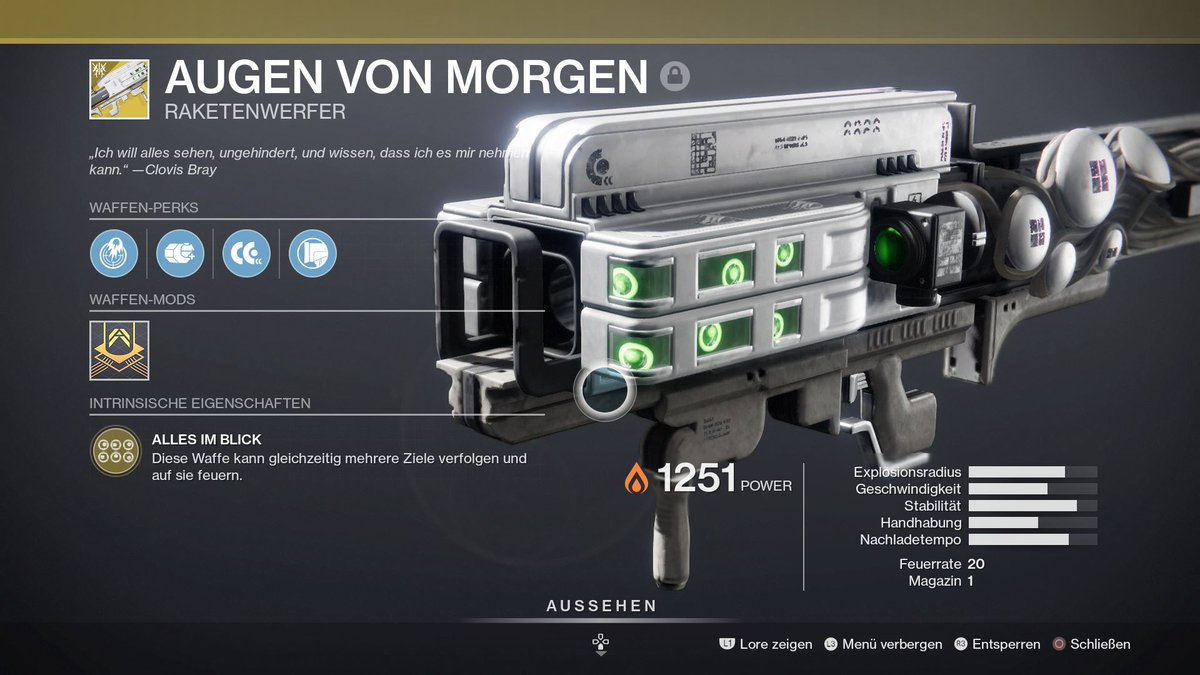 schausix's tweet photo. 3 Run, Fast Erstickt bei der Reaktion, Geile Waffe.

Heute war ein guter Tag! #Destiny2 https://t.co/jMvdkAkJyr