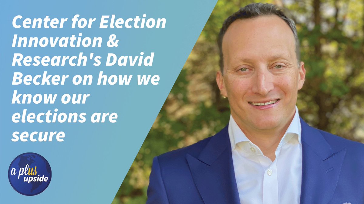aplusapp's tweet photo. An election expert explains how we can protect the integrity of the election. @electioninnov #APlusUpside https://t.co/3lM6lVRYiu https://t.co/dLfcA8bpdR