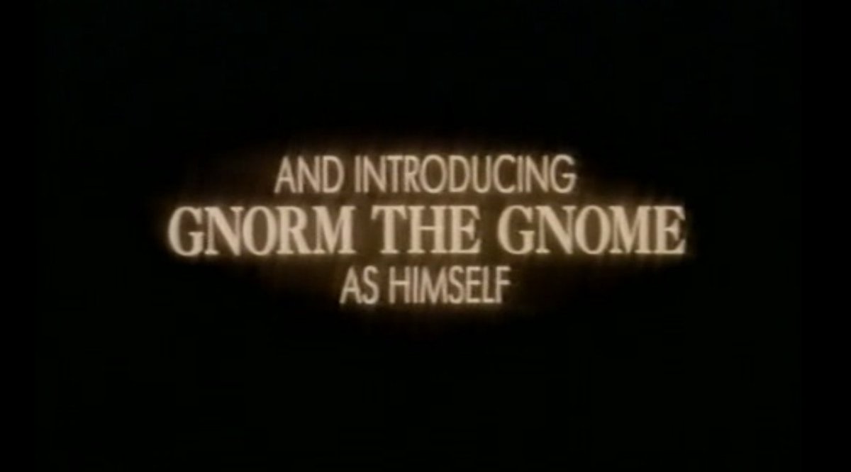 Though Paulsen provided the voice, Gnorm himself is actually constructed of 17 different actors, despite having an opening title credit of "as himself"