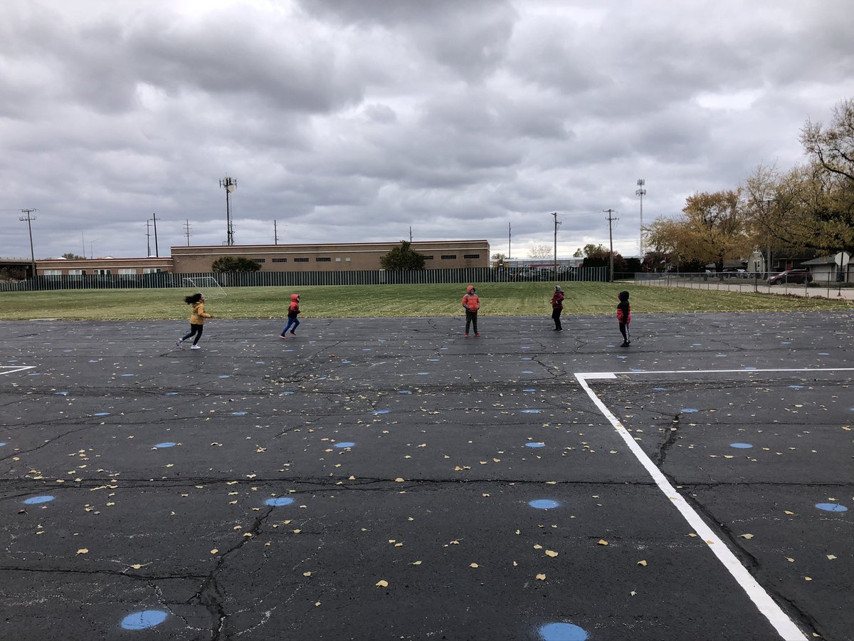 Mrs. Bartucci (@exploring5thgr) on Twitter photo When we were back on our hybrid model, these kiddos came up with a socially distanced form of tag using the new dots on the playground. I was in awe of their creativity 🥰 #exploring5thgr #D109pride When we were back on our hybrid model, these kiddos came up with a socially distanced form of tag using the new dots on the playground. I was in awe of their creativity 🥰 #exploring5thgr #D109pride