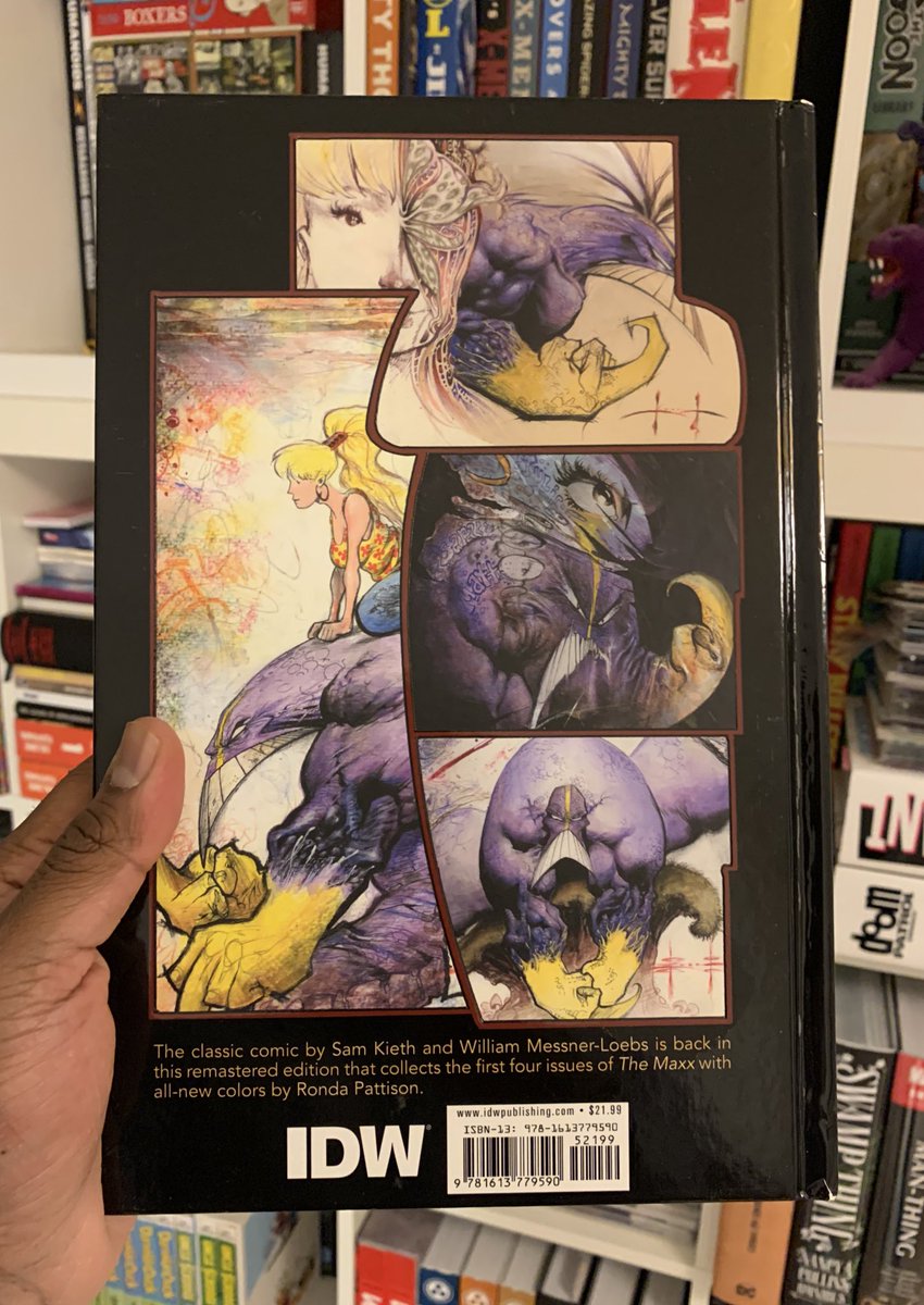 The Maxx ‘Maxximized’ is one cool book by #SamKeith and #WilliamMessnerLoebs. This edition has new colours by #RondaPattison #IDW OHC