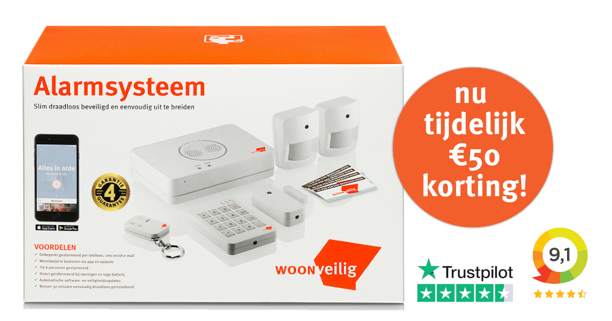 Ook het tijdelijke aanbod op ons WoonVeilig Alarmsysteem (nu maar liefst €50 korting) mag je wat ons betreft voor, op of na #BlackFriday2020 benutten!

Check nu deze en andere aanbiedingen in onze shop: woonveilig.nl/shop
