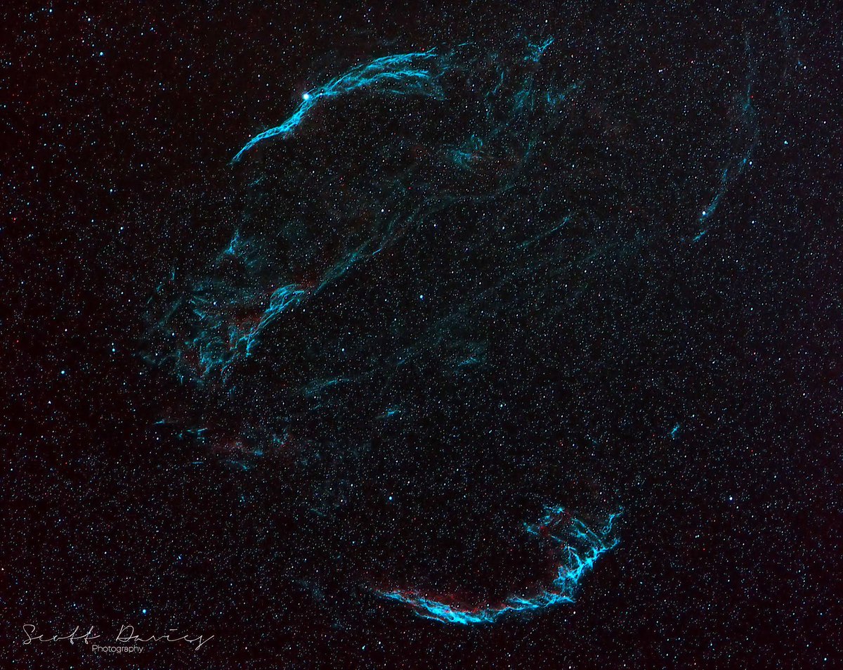 My first try at the Veil Nebula, fairly pleased! #Astrophotography #veilnebula #SONY #redcat51 #zwoasiairpro