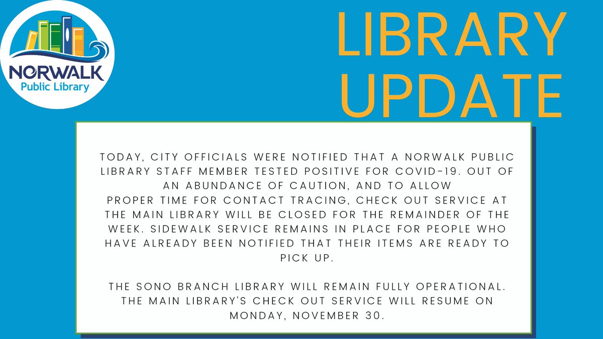 #libraryupdate #librarylife #npl #norwalkct