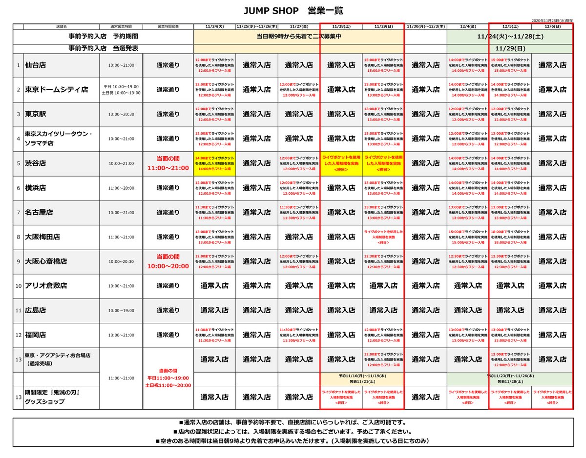 ジャンプショップ Jump Shop 公式 仙台店 T Co Elzqahbpxh 東京ドームシティ店 T Co Kdurncbc6y 東京駅店 T Co Wqszrecscl 東京スカイツリータウン ソラマチ店 T Co 4mkjtded6g 渋谷店 T Co 9si2qrvlmu 横浜店