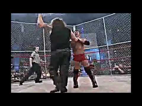 mikejhallgren's tweet image. One of my favorite matches of all time: @AJStylesOrg Vs. @TherealAbyss from #Lockdown '05 starts off #ImpactIn60!