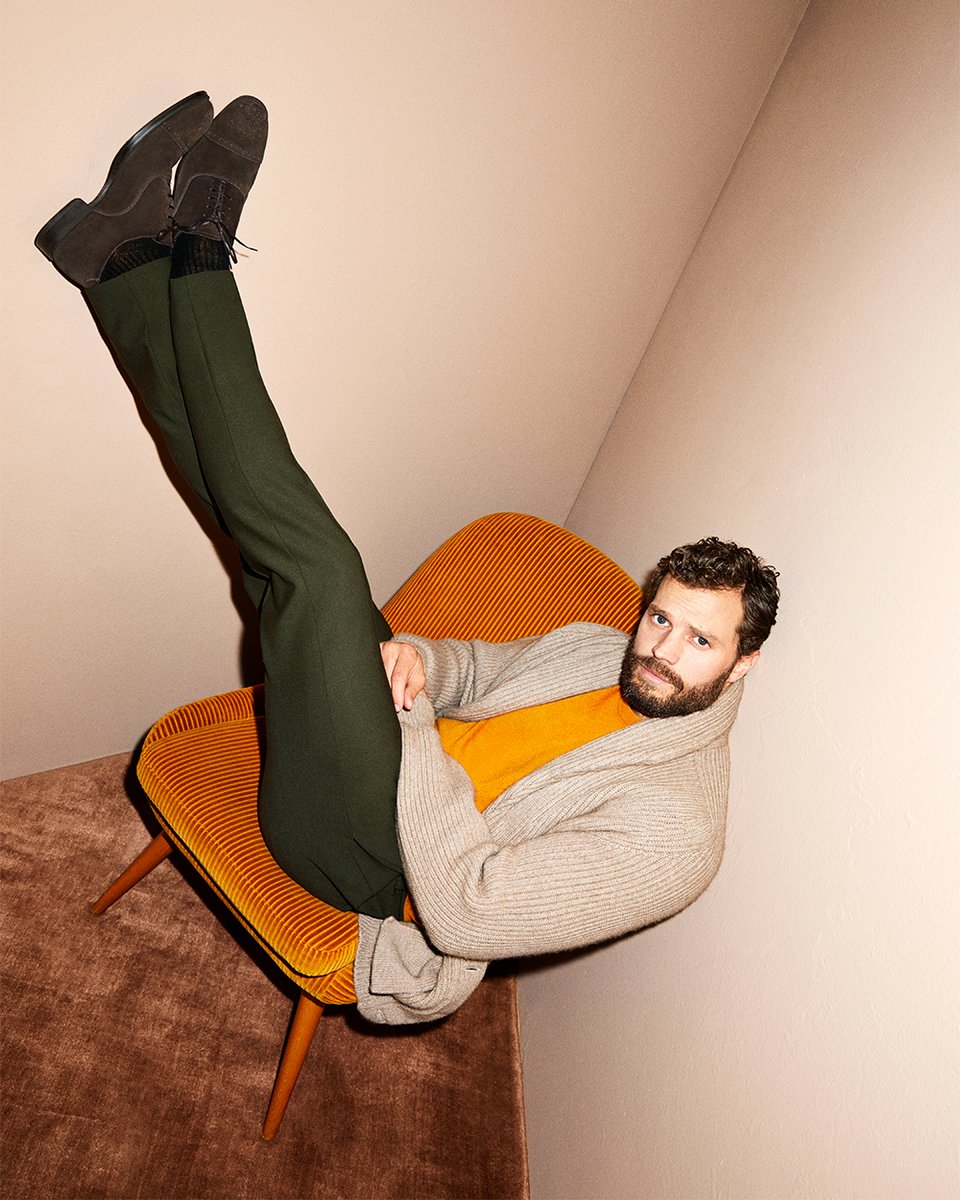 Variety's tweet photo. Jamie Dornan likes that his character in #WildMountainThyme is super awkward: “I loved the opportunity to exploit my own weirdness” https://t.co/3vOQNV67Df https://t.co/N07wIv1GDl