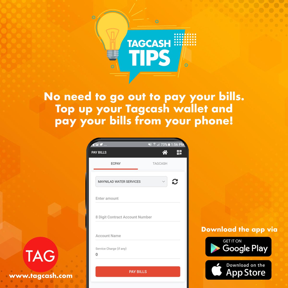 tagcashcom's tweet photo. No account yet? Create an Account today!
Download our app here:
Playstore- https://t.co/jPW0vE1xMs
Appstore- https://t.co/jorBoDKvfF
#CreatingACashlessFuture https://t.co/Y9zZ617jKu