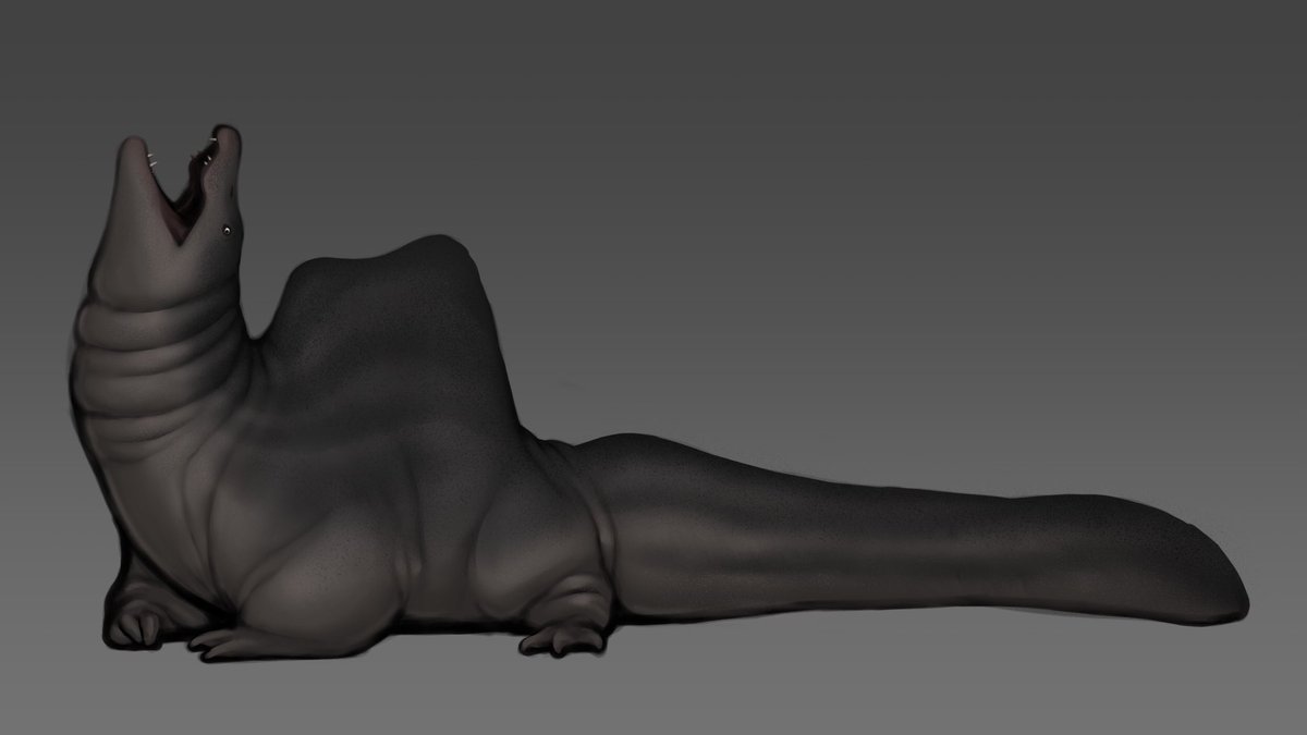 スピノサウルス描き直したいけど結構描くの難しいのよね? 