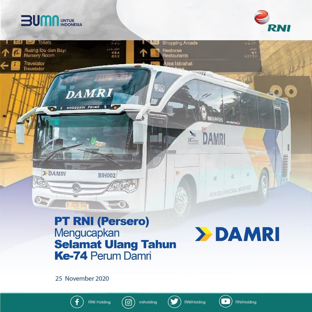 idfood_official's tweet photo. #UlangTahunBUMN
Selamat Ulang Tahun yg ke-74 Perum Damri

Semoga semakin sukses menjadi perusahaan transportasi dengan layanan terbaik

Salam Sinergi
.
#BUMNUntukIndonesia
#HUTDamri
.
@KemenBUMN
@DamriIndonesia https://t.co/PrFgxlPGrG