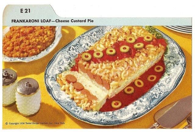 In case you’re struggling to feel thankful this Thanksgiving, consider that during the 70’s, people ate things like this Frankaroni Loaf.