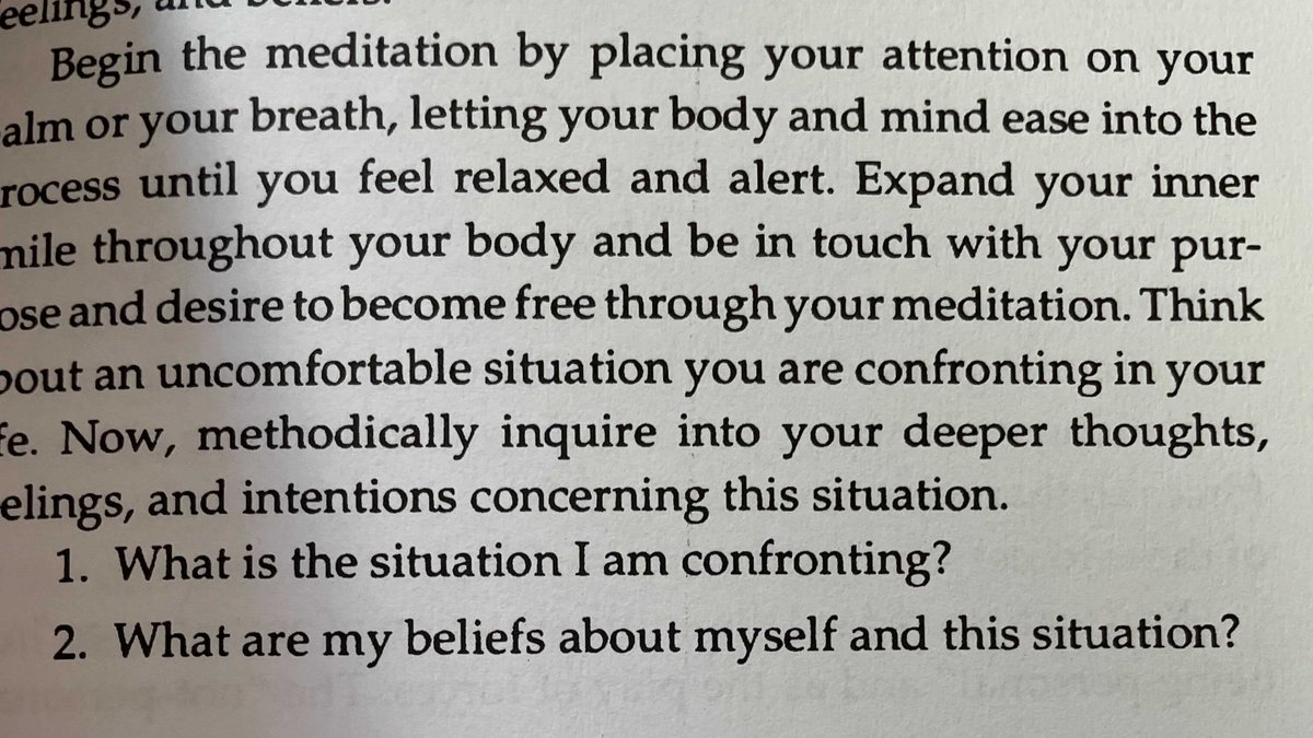 antidotes prescribed here are noticing of harmony of spaciousness as well as really fully feeling emotions rather than contracting around them. i did like this inquiry into one's aspirations. noticing whether one is driven by fear/anger/desire for control feels important