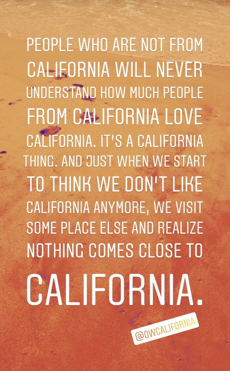 OWCalifornia's tweet photo. It's a California thing. You wouldn't understand. https://t.co/ef87Yqjc5T